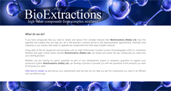 Desktop Screenshot of bioextractions.com