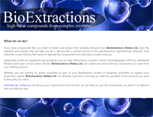 Tablet Screenshot of bioextractions.com